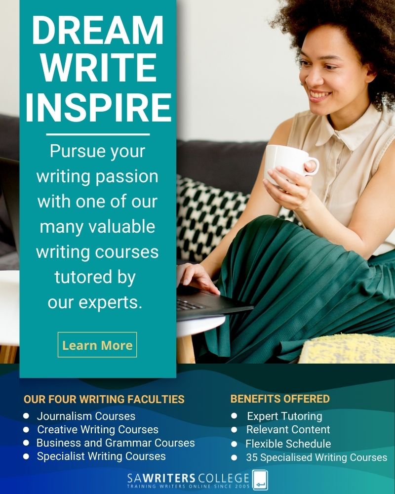 Writing Courses in South Africa, Cape Town, Johannesburg, Bloemfontein, Pietermaritzburg